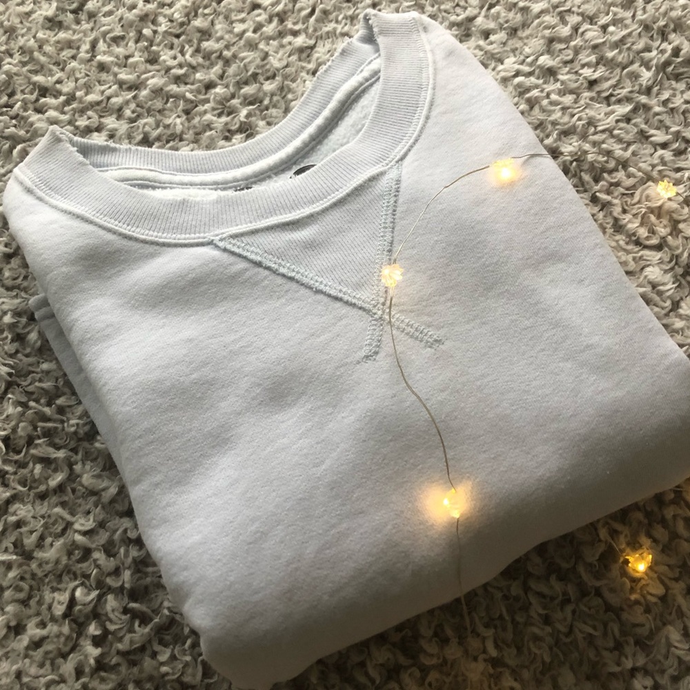 A&F Light/Baby Blue Crewneck Sweatshirt